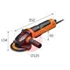 72228560241  FEIN CG 15-125 BLP INOX (For Stainless) Premium 125mm 1050W Angle Grinder, with Dead Mans Switch - 110v
